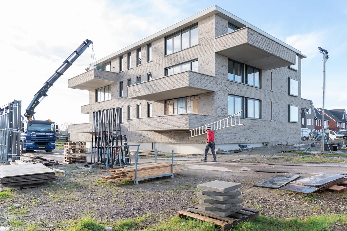 De laatste werkzaamheden bij Noorderlofts Estelle