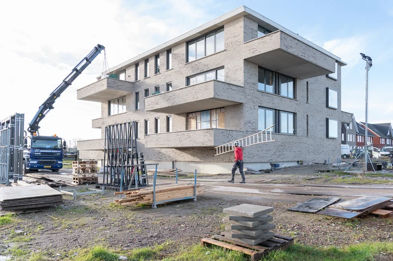 De laatste werkzaamheden bij Noorderlofts Estelle